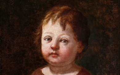 Annibale Carracci Bologne 1560 - 1609 Rome (attribué) Portrait d'un garçon Huile sur toile, rentoilée...