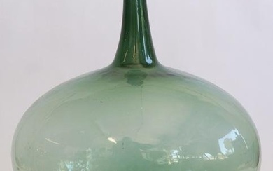 Antique Blown Glass Wine Bottle with Eagle Stopper