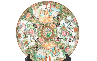 Antique Chinese Famille Rose Porcelain Plate