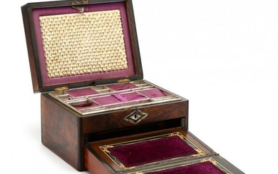 Antique Inlaid Coromandel Lady's Sewing/Writing Box