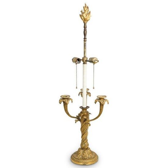 Antique Ornate Ormolu Table Lamp