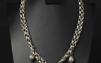Antique sterling silver necklace