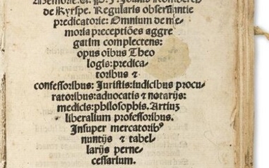 Ars Memorandi; Johannes Host von Romberch (c. 1480-c.