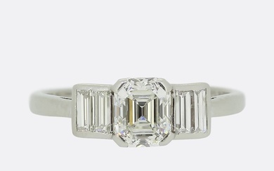 Art Deco Five-Stone Diamond Ring