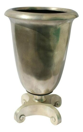 Art Deco Urn Cast in Bronze Antique Silver Patina