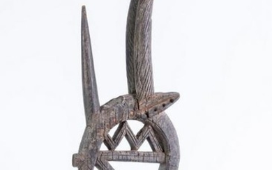 Arte africana Zoomorphic crest chiwara sogoni koun