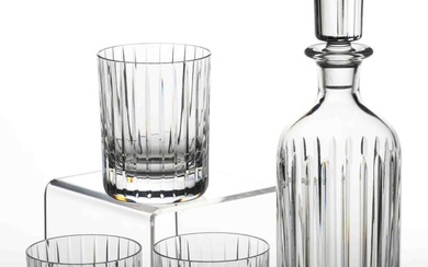 BACCARAT HARMONIE CRYSTAL CUT GLASS FOUR-PIECE LIQUOR SET
