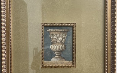 BEAUTIFULY FRAMED URN SIGNED BY THE ARTIST