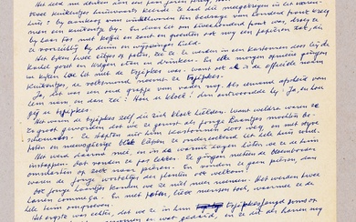 BOON, Louis Paul "Haantjes". Woensdag [21 april 1971] Handschrift, 4to: 1 p. "Het jongste zoontje...