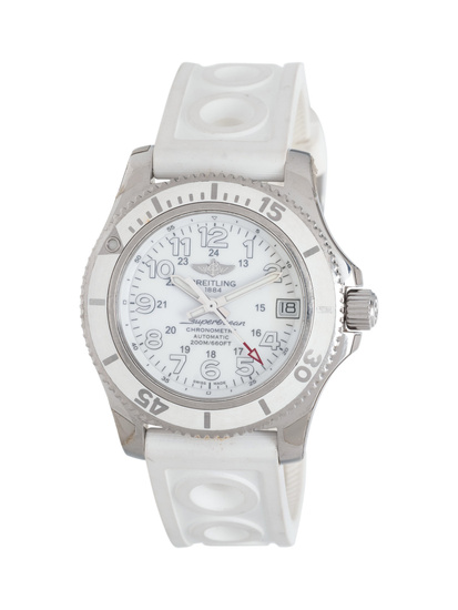 BREITLING, REF. A17312 STAINLESS STEEL 'SUPEROCEAN' WATCH