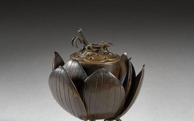 BRONZE COATED PERFUM BURNER, Japan, Meiji period, 19th century
