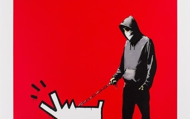 δ Banksy (b.1974) Choose your weapon (Red)