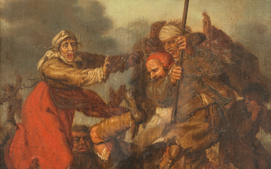 Beggars Fighting,Follower of Adriaen Pietersz van de Venne
