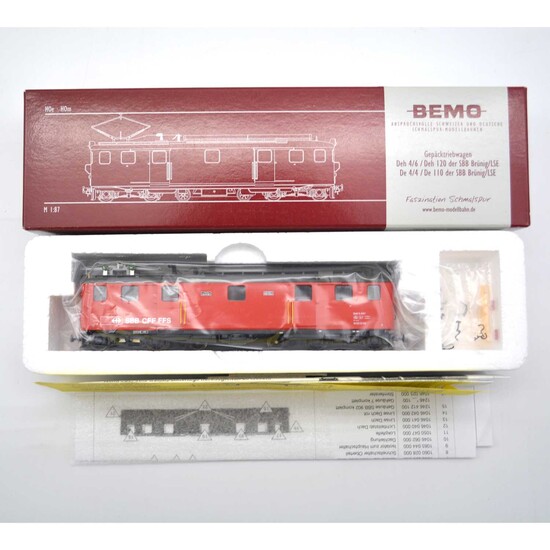 Bemo HOe model railway locomotive ref 1246 421 SBB Deh 4/6 901