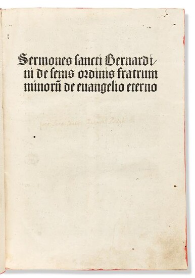 Bernardinus Senensis [aka Bernardino of Siena]
