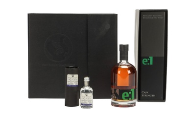 Braunstein Cask Edition e:1 Single Malt Whiskey with two glasses and decanter (3)