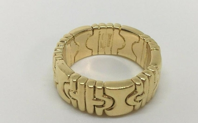 Bvlgari 18k Yellow Gold Parenthesi Ring sz 51