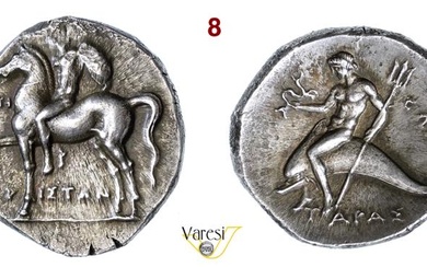 CALABRIA - Tarentum - (272-240 a.C.) Statere (o Nomos) Ariston...