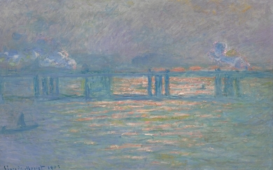 CHARING CROSS BRIDGE, Claude Monet