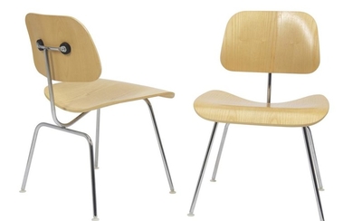 CHARLES & RAY EAMES FOUR 'DCM' DINING CHAIRS FOR HERMAN MILLER