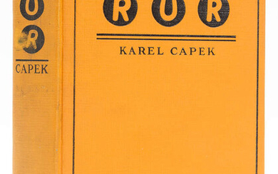Čapek (Karel) R.U.R. (Rossum's Universal Robots). A Fantastic Melodrama, first American edition, New York, 1923.