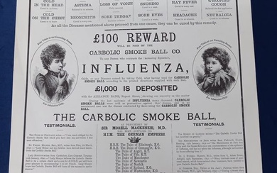 Carbolic Smoke Ball Advertisement Print