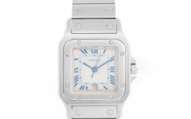 Cartier Santos Men's Stainless Steel Quartz Watch