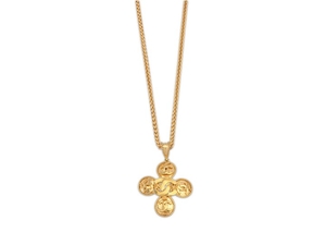 Chanel Cross Pendant Necklace, c. 1996 (date code...
