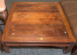 Chinese Figured Rosewood Low Table
