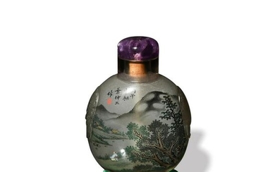 Chinese Inside-Painted Snuff Bottle, Ye Zhongshan