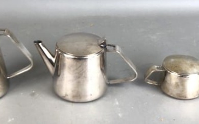 Chrisrofle Silver Plated 4pc Tea & Coffee Set
