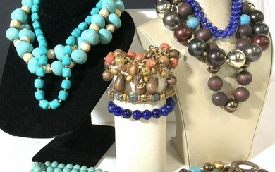 Ciner, Vntg & Modern Artisanal Bead Jewelry, 11