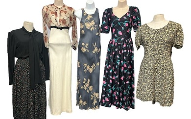 Collection Vintage Womens Floral Dresses, RALPH LAUREN, LAURA ASHLEY