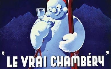 Comoz Le Vrai Chambéry Inventeur du Vermouth Blanc vers 1930 Chambéry ( Savoie )