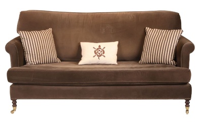 Contemporary Grange Crushed Velvet Upholstered Sofa
