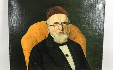 Continental School, 19th Century Gentleman with Spectacles and Fez