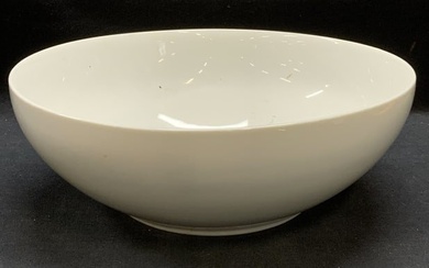 Crate & Barrel White Porcelain Serving Bowl