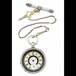 DUBOIS A GENEVE Silver pocket watch Half 19th century...