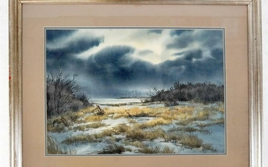 Dorise OLSON, NYC: Storm Coming - Watercolor