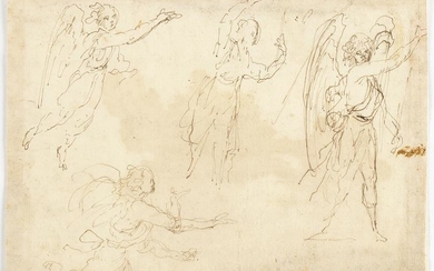 EMILIAN SCHOOL, 17th CENTURY - Study of four angels