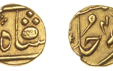 East India Company, Bombay Presidency, Later coinages: Moghul style, gold Panchia or...