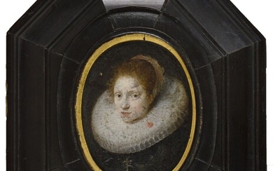 École HOLLANDAISE du XVIIe siècle Portrait... - Lot 408 - De Baecque et Associés
