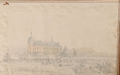 Ecole française de la fin du XIXème siècle. Château... - Lot 8 - Artenchères