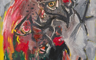 Édouard PIGNON (1905-1993) Tête de coq, 1959 Huile sur toile. Signée et datée en haut...