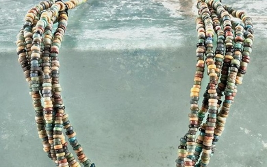 Egyptian Faience Seed Bead Necklace