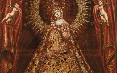 Escuela Colonial XVII-XVIII. Virgen coronada