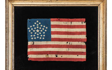 [FLAGS]. 34-star American "Great Star" flag. Ca 1861-1863.