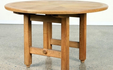 FRENCH OAK DINING TABLE BY CHAMBRON AND GUILLERME
