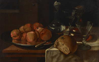 FRENCH SCHOOL, 17TH CENTURY A still life with a silver...