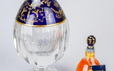 Faberge Limited Edition Perfume Signed Crystal Egg